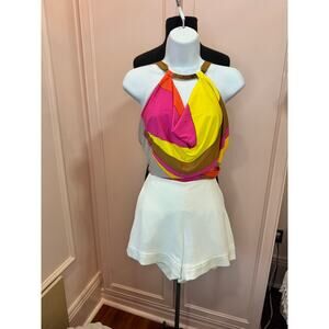 Trina Turk white tailored shorts size 2